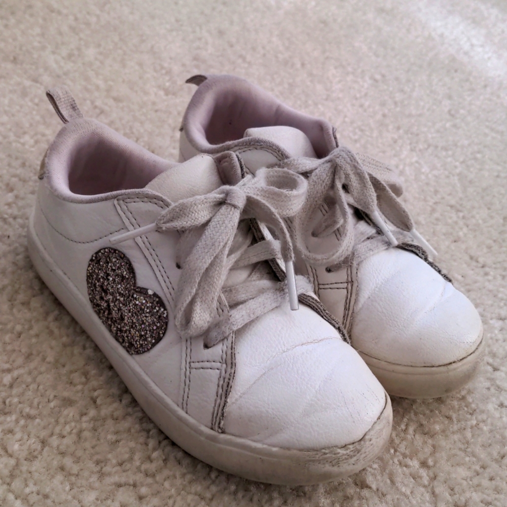 FREE with another purchase -OR- $5 Kids Shoes - Carter's Glitter Heart Sneakers